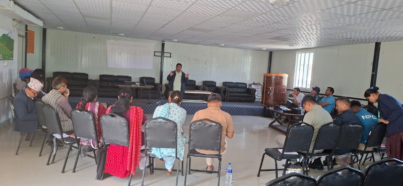 A meeting focused on the identification of out-of-school children
