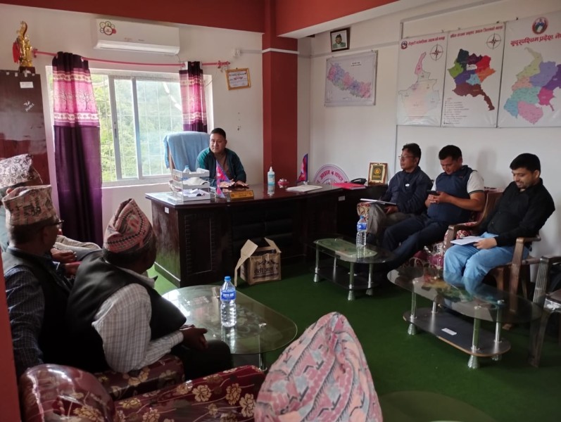 A brief coordination meeting with Local Stakeholders